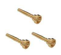 ibasenice 3pcs Gold Horn Trumpet Mouthpiece Replacement for Professional Trumpet Players Suitable for Bach King