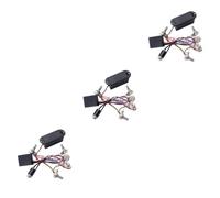 ibasenice 3pcs Guitar Bass Accessories Band Equalizer Eq Preamp Circuit Bass Tone Control Harness Pickup Set