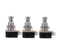 ibasenice 3pcs Guitar Effect Footswitch Alloy Foot Control Pedal for Instrument Accessory Suitable for Electric Guitar Amplifier and Pedal Board Use