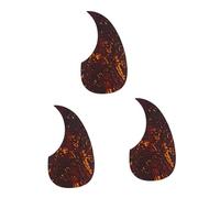 ibasenice 3pcs Guitar Guard Plate Fretboard Stickers Replacement Pickguard for Acoustic Guitars Scratch Guard Plate