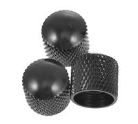 ibasenice 3pcs Guitar Metal Volume Knobs Portable Bass Volume Knobs for Bass Guitar Accessories for Electric and Use