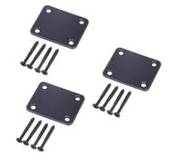 ibasenice 3pcs Guitar Neck Plate Screws for Electric Guitar Chrome Precision Replacement Screws for Neck Plate