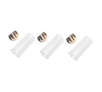 ibasenice 3pcs Guitar Slide Medium Bottleneck Glass for Guitar Standard for Fingerstyle Playing