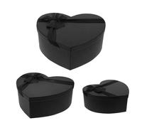 ibasenice 3pcs Heart Shaped Boxes for Valentine's Day Empty Packing Boxes for Flowers and Chocolates Romantic Present Packaging for Couples Birthdays Anniversaries Versatile Use