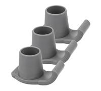 ibasenice 3pcs Heavy Duty Walker Glide Caps Replacement Ski Gliders for Canes Support Stability Ice Snow Mud Non Slip Mobility Aid for Seniors