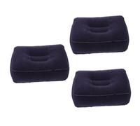 ibasenice 3pcs Inflatable Airplane Foot Rest Pillow Height Travel Cushion Wear Resistant Leg Support for Comfort Long Journeys for Airplane Office Home Camping