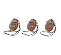 ibasenice 3pcs Jooleer Keys Mini Kalimba Portable Thumb Piano for Beginners Solid and Keys Ethereal Sound Christmas for Boys and Girls
