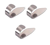 ibasenice 3pcs Lab Thumb Picks for Guitar Ukulele Stainless Steel Picks Finger Cap for Use