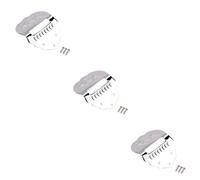 ibasenice 3pcs Mandolin Tailpiece Parts Scalloped Metal Construction for Quick and Easy String Changes Enhance Tone and Sustain String