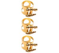 ibasenice 3pcs Metal Double Threaded Eb Alto Saxophone Ligature Fastener for Professional Sound