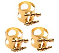 ibasenice 3pcs Metal Double Threaded Fastener for Eb Alto Saxophone Design for Secure Mouthpiece Hold for Drop Saxophones