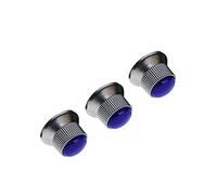 ibasenice 3pcs Metal Guitar Volume Knob Replace for Broken Old Guitar Tone Knob Chrome Plated Bass