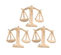 ibasenice 3pcs Metal Scale of Justice Brooch Pin Set, Alloy Lapel Pins for Men and Women, Shirt Collar Accessories Suitable for Law Students, Suits, Coats, and Formal Wear