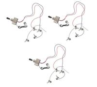 ibasenice 3pcs Micro Toggle Switch for Guitar Wiring Harness Rocker Toggle Switches Guitar Volume Tone Jack Parts Accessory Kit