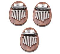 ibasenice 3pcs Mini Kalimba Keys Hand Piano Portable Finger Piano for Stage Performance Boys and Girls Toy