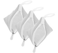 ibasenice 3Pcs Mini Mesh Laundry Bags Polyester Fabric 14X15Cm Small Wash Bags for Delicate Items Travel and Storage