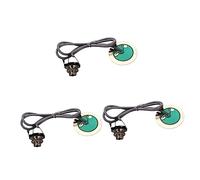 ibasenice 3pcs Mini Piezo Pickup Microphone Transducer for Acoustic Instruments Easy to Install Mic for Guitar Violin Banjo Ukulele Mandolin White