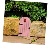 ibasenice 3pcs Miniature Fairy Door Decor for Garden Trees Wooden Craft Doors for Outdoor Tree Houses Creative Dollhouse Decoration Lifelike Fairy Garden Accessories