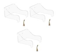 ibasenice 3pcs Musician Guitar Wall Hanger Mount for Electric Guitar Ukulele Bass Holder Enhanced Stability for Easy Wall Storage and Display