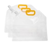 ibasenice 3pcs No-Leak Collapsible Water Storage Bags 5l Reusable Freezable Ice Bath Containers for Sports and Cold Therapy Freezing Bag Accessories