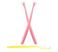 ibasenice 3pcs Pet Toothbrush Set for Cats and Dogs, Soft and Pointed Bristles, Small Size for Puppies and Kittens, Gentle Oral Care Dental Brush Kit for Sensitive Teeth