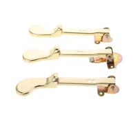 ibasenice 3pcs Piano Pedal Upright Piano Foot Pedal Metal Double Hole Sturdy Material Elegant Design Professional Accessory for Musical Instruments