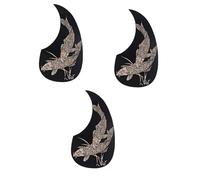 ibasenice 3pcs Pickguard Guitar Fretboard Sticker Self- Plate for Acoustic Guitar Scratch Protection