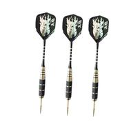 ibasenice 3pcs Pin Type Darts with Aluminum Rods and Tiger Pattern Flights Needle Tipped Darts for Fun Durable Design for Beginners and Amateurs