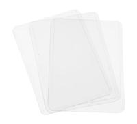 ibasenice 3pcs Plastic Id Card Holder Badge Holder Case A7 Card Sleeve Visibility Office and School Use