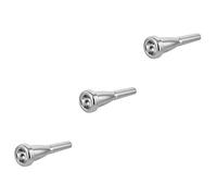 ibasenice 3pcs Plated French Horn Professional Mouthpiece for French Horn Musical Instrument Silver Plating Performance Use