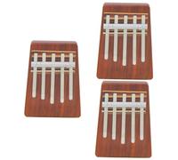ibasenice 3pcs Portable Kalimba Finger Piano Note Reddish Brown Thumb Piano for Lightweight Design for Easy Carrying Musical for Beginners