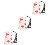ibasenice 3pcs Portable USB Milk Warmer for Travel Water Bottle Warming Bag for Breastmilk for Car Journeys