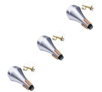 ibasenice 3pcs Practice Trumpet Mute Silencer Lightweight Straight Sound Reduction for Trumpet Players for Home Practice Without Disturbance Compatible