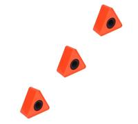 ibasenice 3pcs Professional Microphone Logo Flag Stand Abs Material Youtuber Reporter Interviewing Accessory