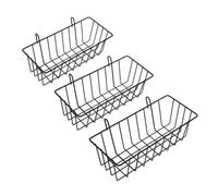 ibasenice 3pcs Rabbit Hay Feeder for Cage Heavy-duty Metal Frame Black Iron Hay Holder for Bunnies and Small Animals