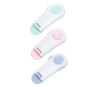 ibasenice 3pcs Safety Lock Adhesive Cabinet Lock for Childproofing Fridge and Cupboard Doors Random Style