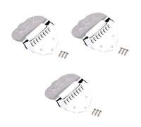 ibasenice 3pcs Scalloped Metal Mandolin Tailpiece Replacement Part for Musical Instrument String