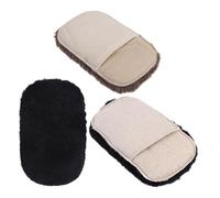 ibasenice 3pcs Shoe Polish Gloves Set with Thickened Soft Cloth Leather Shoe Buffer and Polishing Mitts Bags and Jackets Random Color Random Color