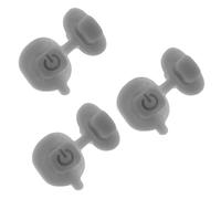 ibasenice 3pcs Silicone Microphone Mute Button Cover Replacement Soft Mic Switch off Key Compatible with Shure Wireless Mic Power Button for Studio Karaoke Stage