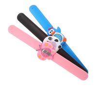 ibasenice 3pcs Silicone Wrist Watches with Cartoon Patterns Clear Arabic Numerals Teaching Lovely Patting Watch Gift for Students