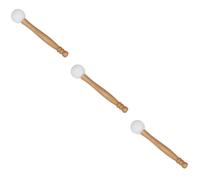 ibasenice 3pcs Singing Bowl Percussion Stick Rubber Crystal Bowl Rapping Stick Buddha Sound Musical Instrument Sound Therapy Instrument for Home Use