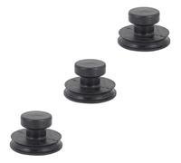 ibasenice 3pcs Singing Bowl Suction Cups Lifting Handle Buddha Sound Bowl Supply Quality Material Design