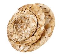 ibasenice 3pcs Soft Comfortable Mini Bamboo Hats for Parrots and Birds, Golden Tiny Summer Hats for Capturing Memorable Photos and Sharing on Social Media