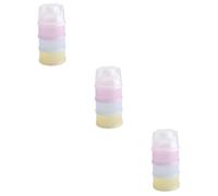 ibasenice 3pcs Stackable Powder Dispenser Formula Storage Container for Travel Space-Saving Design Versatile for Oatmeal Nuts and Snacks Material