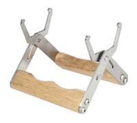 ibasenice 3pcs Stainless Steel Beekeeping Frame Holder with Ergonomic Handle Secure Beehive Frame Grip Tool for Easy Honey Harvesting and Inspection for Beekeepers