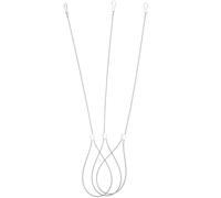 ibasenice 3pcs Stainless Steel Gate Latch Cable Pull Rope with Latch, Practical Use and Convenient Installation for Wire Fence and Throw Over Gate Security