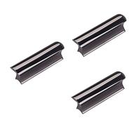 ibasenice 3pcs Stainless Steel Hawaii Electric Guitar Slide Bar Stick Ergonomic Design for Enhanced Control and for Lap Steel Guitar Playing Black Finish
