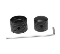 ibasenice 3pcs Strong Shell Bass Guitar Knobs Dual Concentric Volume Tone Blend Control Knobs Key Compatible for Guitar Bass