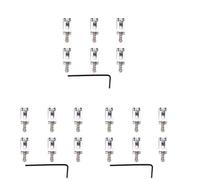 ibasenice 3pcs Style Guitar Bridge Saddles Flat Set Replacement Saddles for Style Guitar Parts