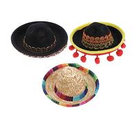 ibasenice 3Pcs Style Pet Hats for Halloween Party Soft Comfortable Cosplay Accessories Adorable Costumes for Dogs and Cats for Photo Shoots Celebrations